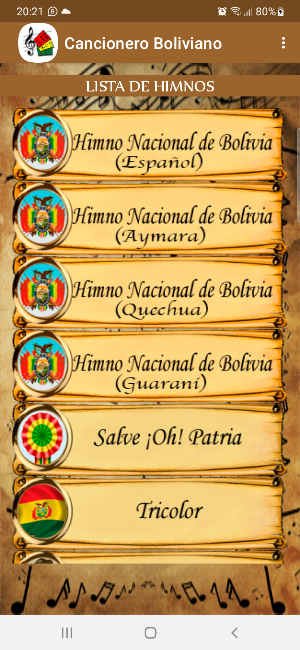 Cancionero Boliviano Screenshot 2