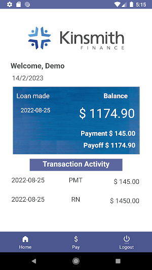 Kinsmith Finance Screenshot 2