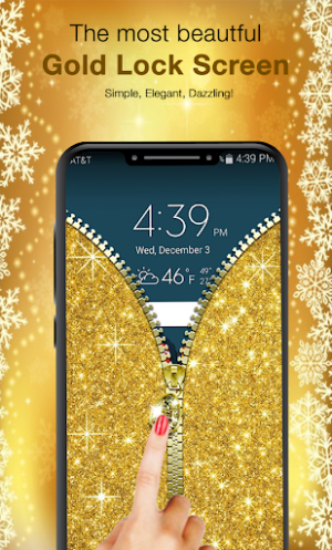 Gold Lock Screen Screenshot 1