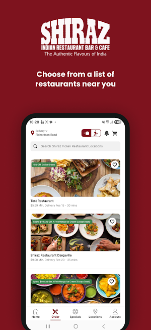 Shiraz Indian Restaurant Screenshot 1