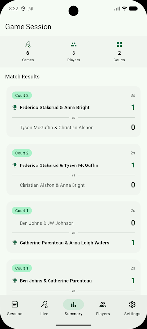 CourtFlow: Court Rotation Screenshot 1