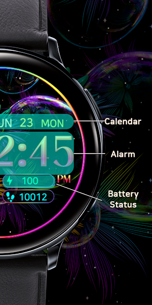 Rainbow Sunflower_Watchface Screenshot 2