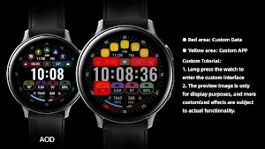 Gorgeous Text Clock ZKin Watch Screenshot 3