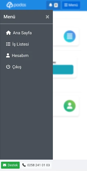 Podas Mobil Screenshot 1