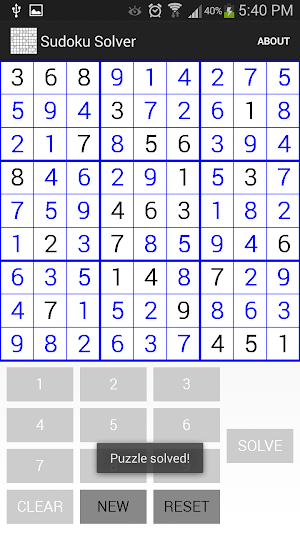 Sudoku Solver Screenshot 1