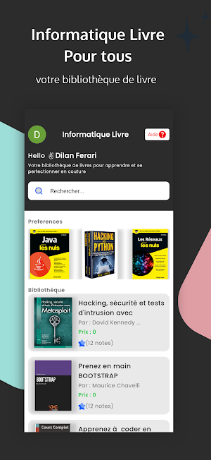 Informatique Livres Screenshot 0