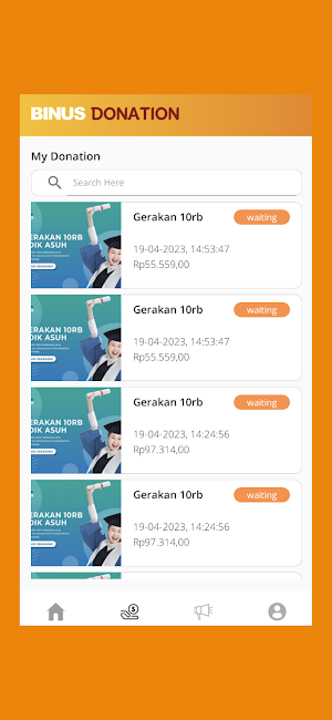 Binus Donation Screenshot 2