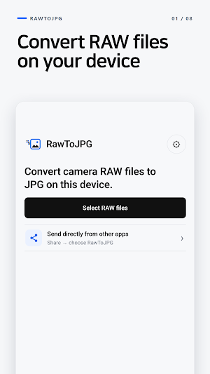 RawToJPG - RAW Converter Screenshot 0