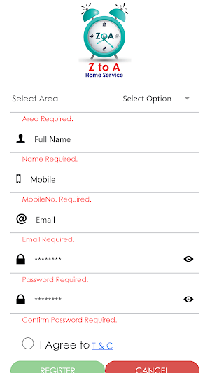 Z to A Home Service And Delivery Screenshot 2