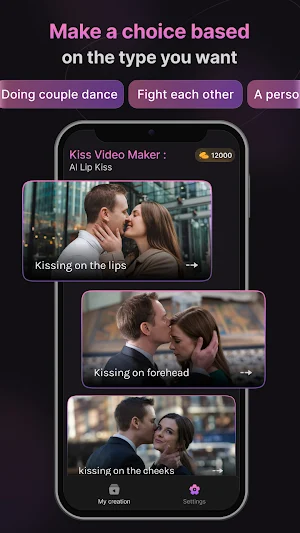 AI Kiss Video- Hug Video Maker Screenshot 2
