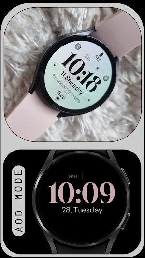 Minimal 3 Pastel Watch Face Screenshot 3