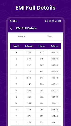 Loan EMI Calculator Screenshot 3