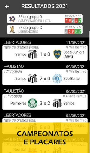 Agenda do Santos Screenshot 2
