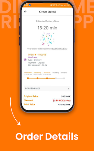 DineHome Rider App Screenshot 2