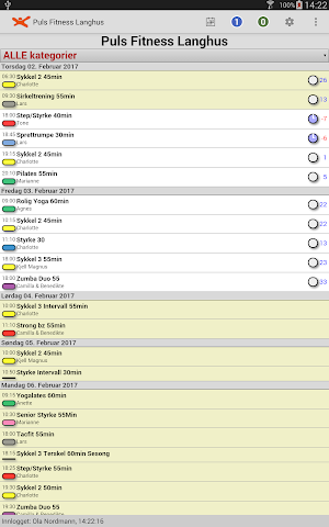 Puls Gruppetimer Screenshot 3