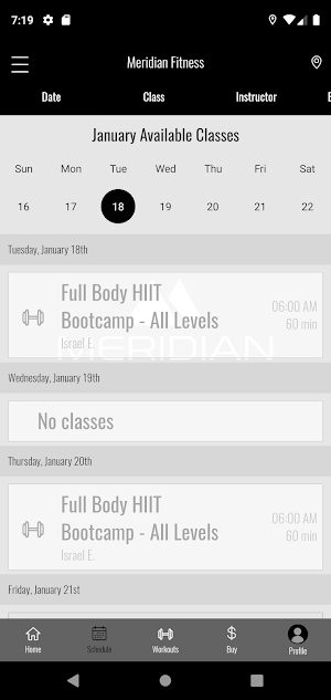 Meridian Fitness MA Screenshot 2
