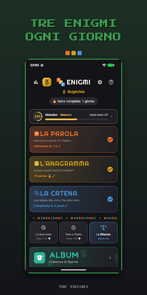 Tre Enigmi: Parole e Anagrammi Screenshot 0