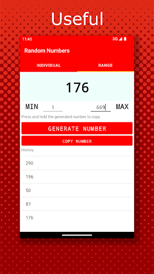 Generator Random Numbers Screenshot 3