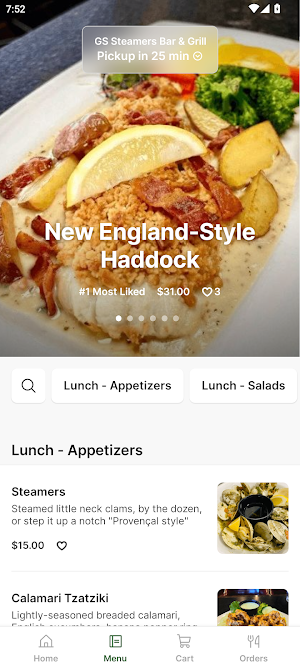 GS Steamers Bar & Grill Screenshot 1