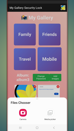 My Gallery Security Lock Screenshot 1