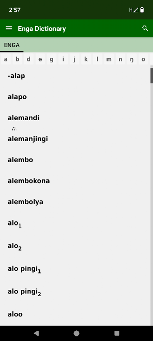 Enga Dictionary Screenshot 1