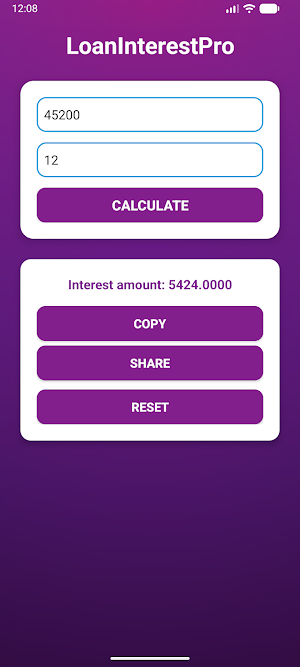 LoanInterestPro Screenshot 1