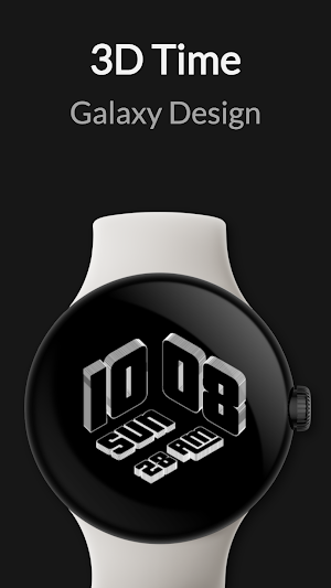3D Time Watch Face Screenshot 0