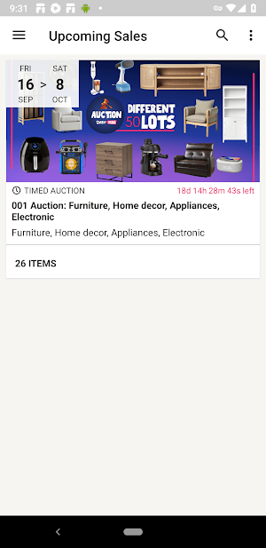 Daily deals bids Screenshot 0