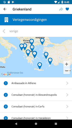 Reisapp Buitenlandse Zaken Screenshot 3