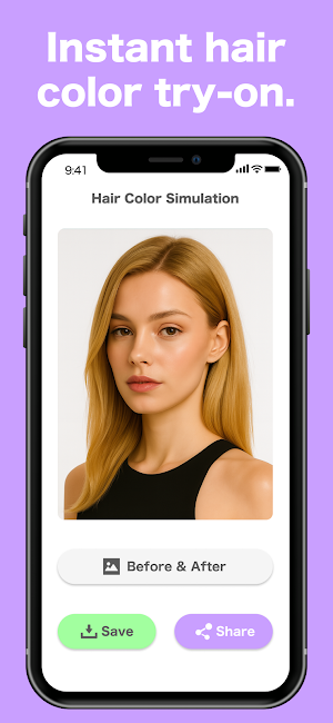 Hair Color & Style Editor App! Screenshot 2