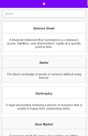 Commerce Dictionary Screenshot 2