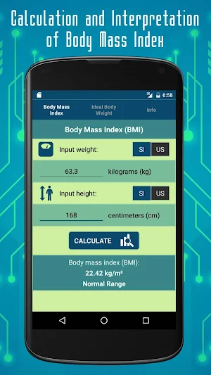 BMI Calculator App: Body Mass Index & Ideal Body Screenshot 2