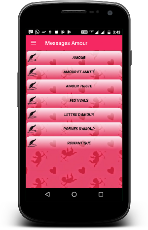 Messages et Poemes d'Amour en français Screenshot 1