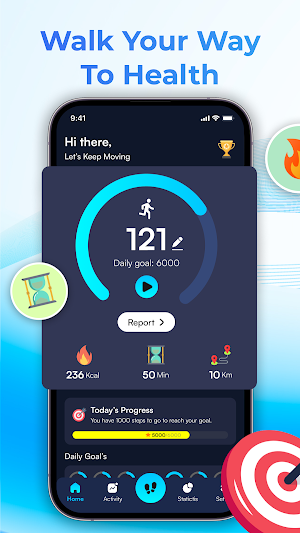 Pedometer: Step Counter Daily Screenshot 0