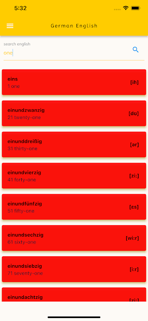 German English Dictionary Screenshot 3