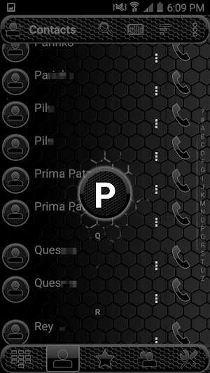 Theme Space Black RocketDial Screenshot 1