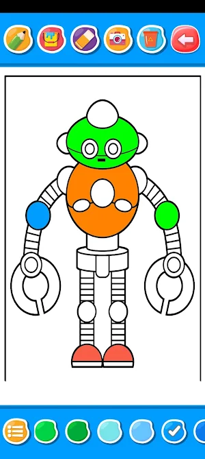 Robot Coloring Book Screenshot 2