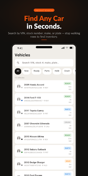 Auto Lot Finder: Yard Map Screenshot 1
