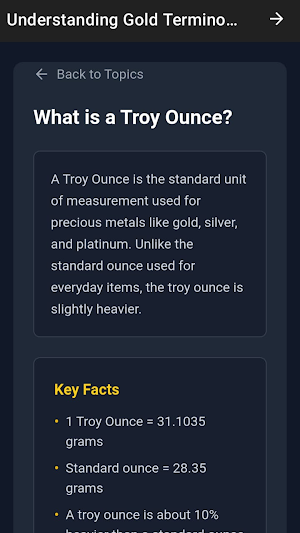 Gold Investment Guidance Screenshot 1