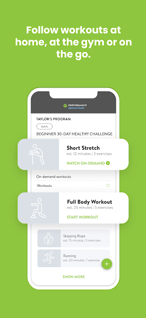 Performance Optimal Health Screenshot 2