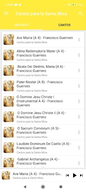 Cantos para la Santa Misa Screenshot 2