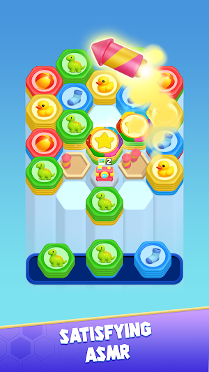 Hexa Fruzzle: Stack Sort Screenshot 1