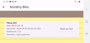 Bills Mo Screenshot 2