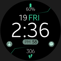 Digital Black v4 watch face
