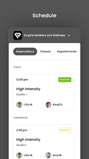 Empire Athletics and Wellness Screenshot 2