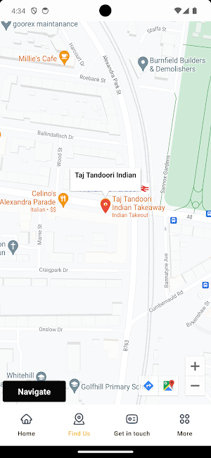 Taj Tandoori Indian Takeaway Screenshot 1
