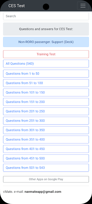 Non-RORO passenger Support CES Screenshot 0