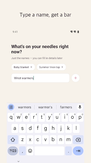 Yarnline: Knitting WIP Tracker Screenshot 1