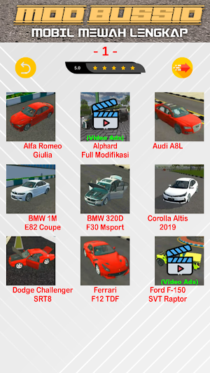 Mod Bussid Mobil Mewah Lengkap Screenshot 1