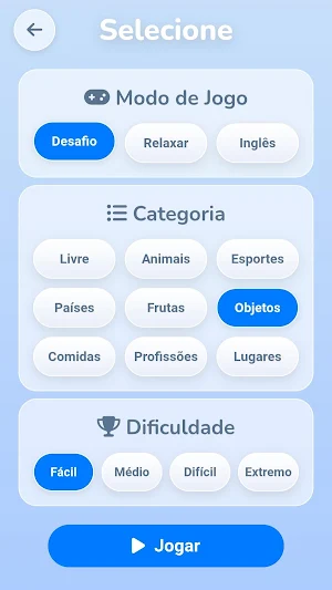 Caça-Palavras Clássico Screenshot 1